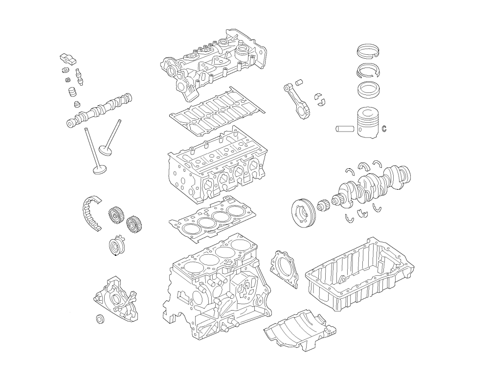 Engine Rebuild Kit: For Engine Codes BEU, BJC